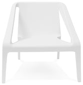 Loungestoel 'SUNNY' in witte kunststof